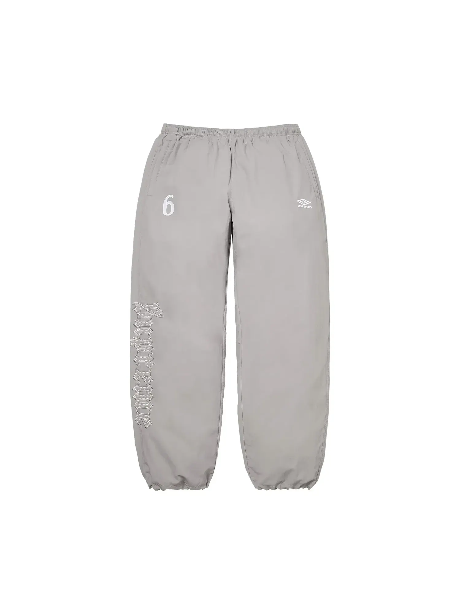 Спортивные брюки Supreme x Umbro со стразами — изображение 1 из 2, светлый серый