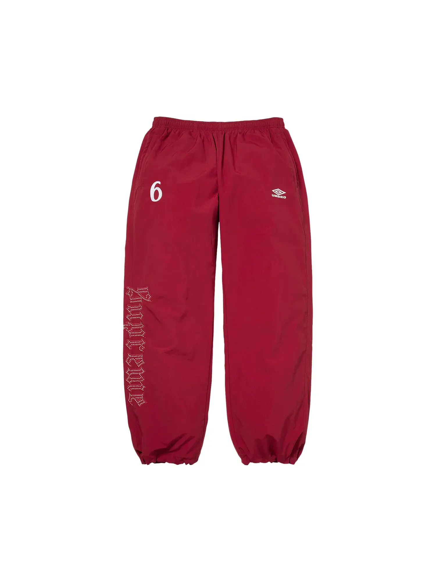 Спортивные брюки Supreme x Umbro со стразами — изображение 1 из 2, красный