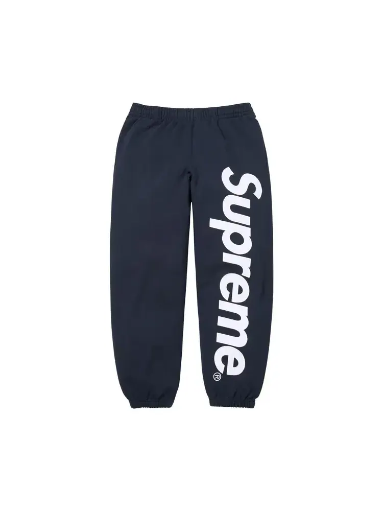 Спортивные штаны с атласной аппликацией Supreme — изображение 1 из 2, синий