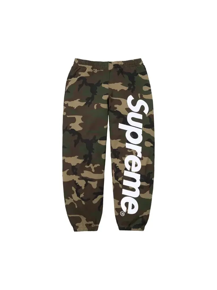 Спортивные штаны с атласной аппликацией Supreme — изображение 1 из 2, зеленый