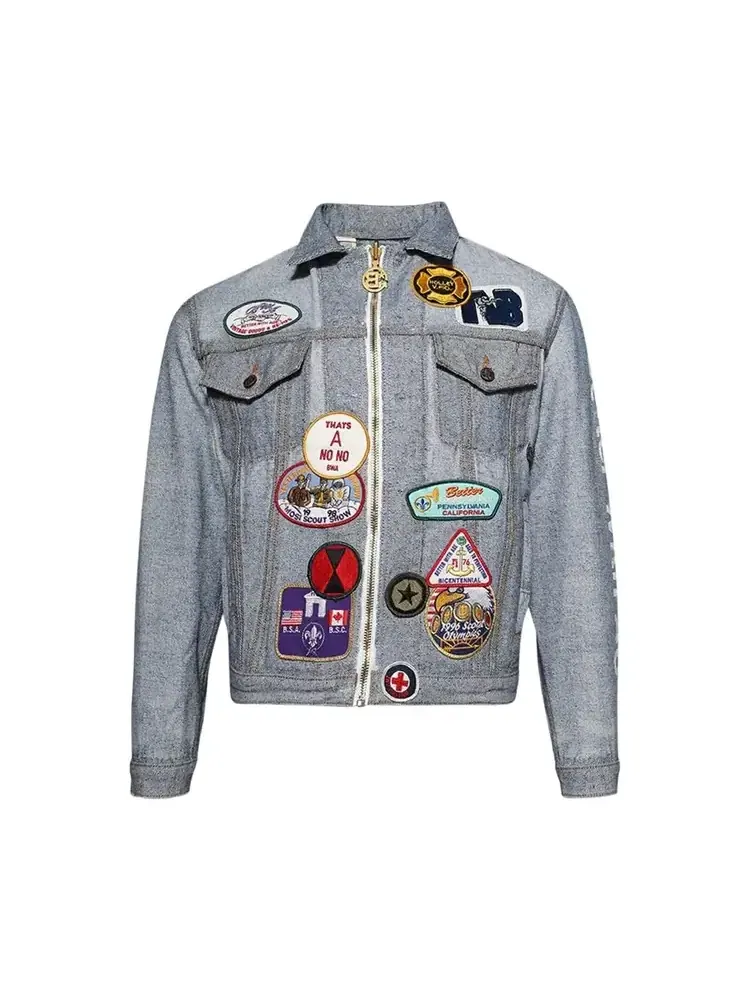 Куртка-брог Better With Age Brogue Reconstructed Reversible Trucker Jacket — изображение 1 из 2, синий