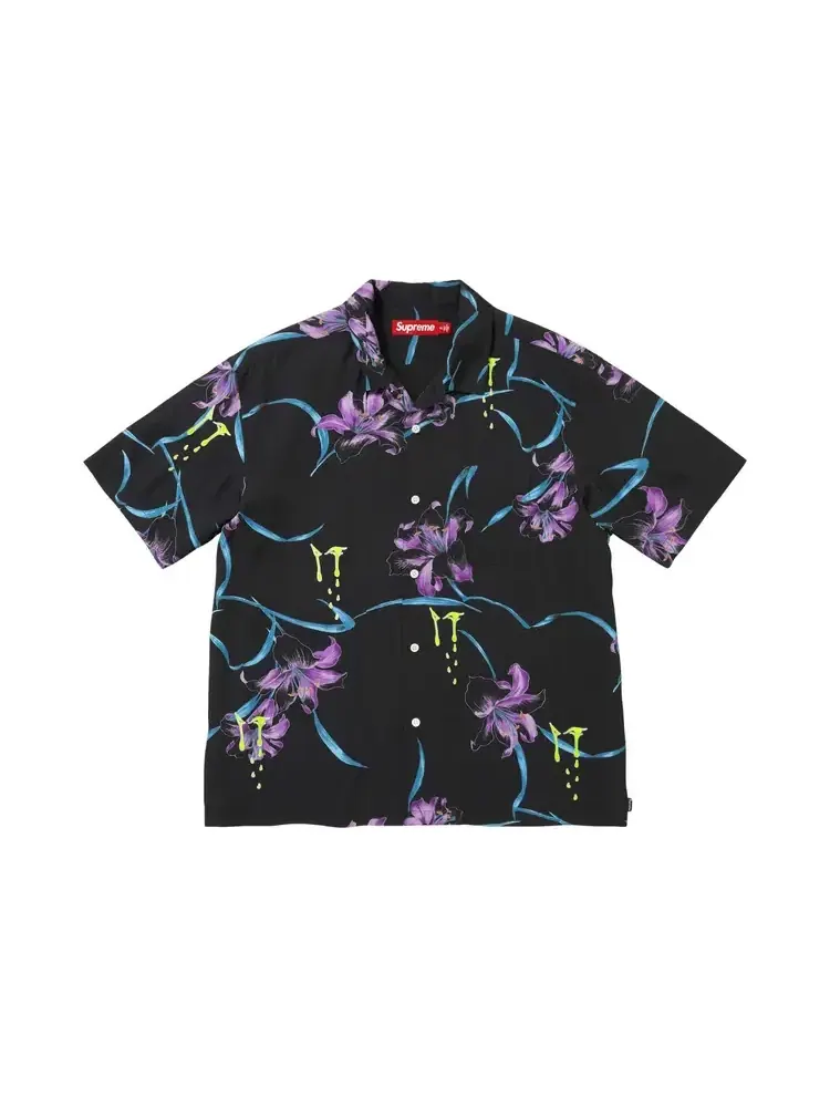 Футболка с коротким рукавом Supreme Aoi Lilies — изображение 1 из 1, черный