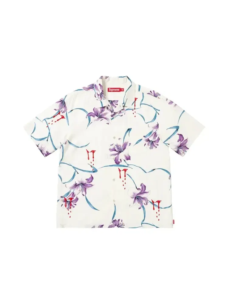 Футболка с коротким рукавом Supreme Aoi Lilies — изображение 1 из 1, белый