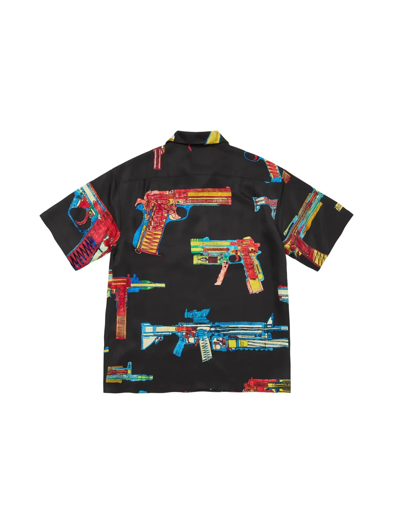 Шелковая футболка с коротким рукавом Supreme Guns — изображение 2 из 2, черный