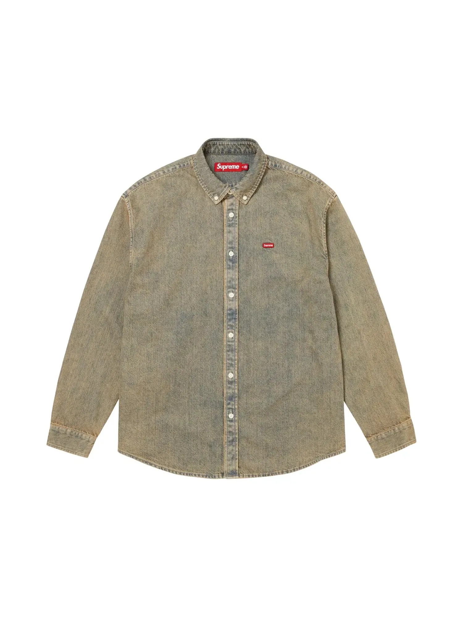Джинсовая рубашка Supreme Small Box Denim Shirt — изображение 1 из 1, индиго