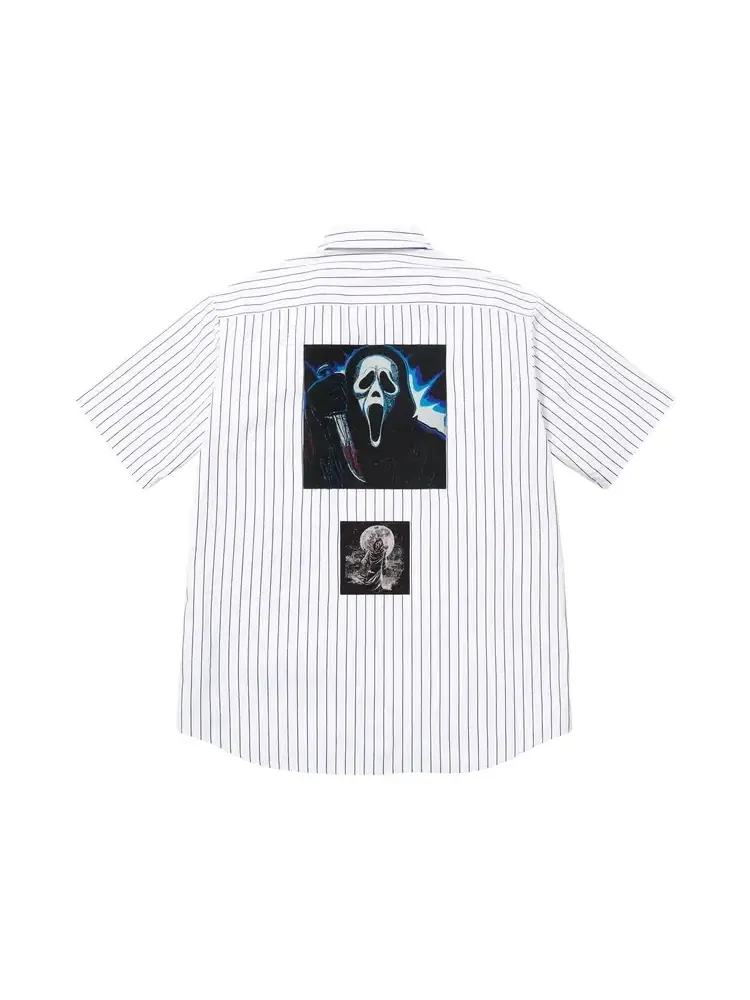 Рубашка с коротким рукавом в полоску Supreme Ghostface — изображение 2 из 2, белый
