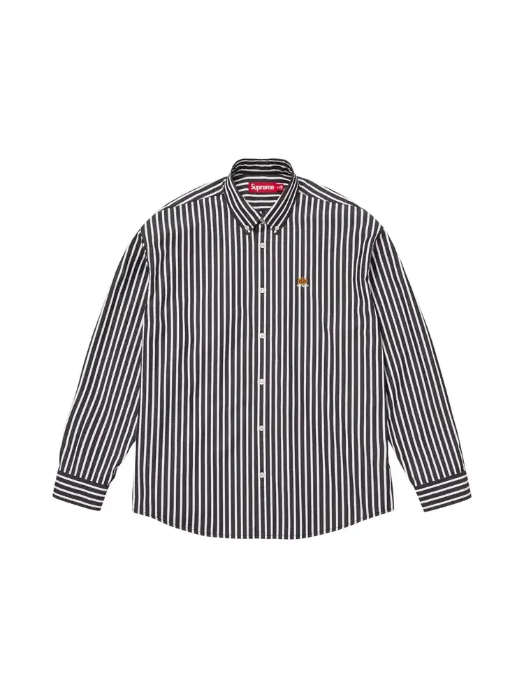Полосатая рубашка Supreme — изображение 1 из 1, черный