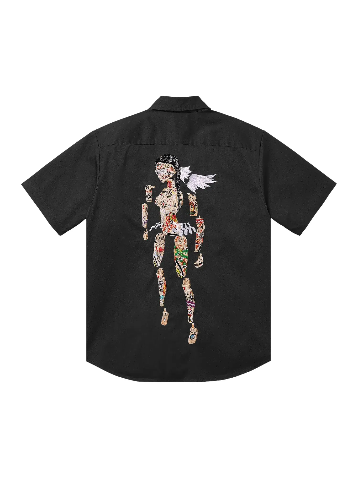 Рубашка Supreme Aoi Cyborg Short-Sleeve Work — изображение 2 из 2, черный