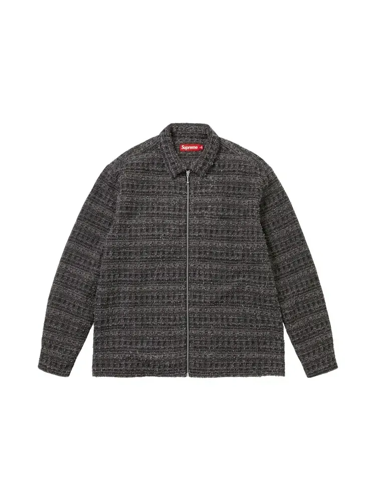 Рубашка на молнии Supreme Bouclé — изображение 1 из 1, черный