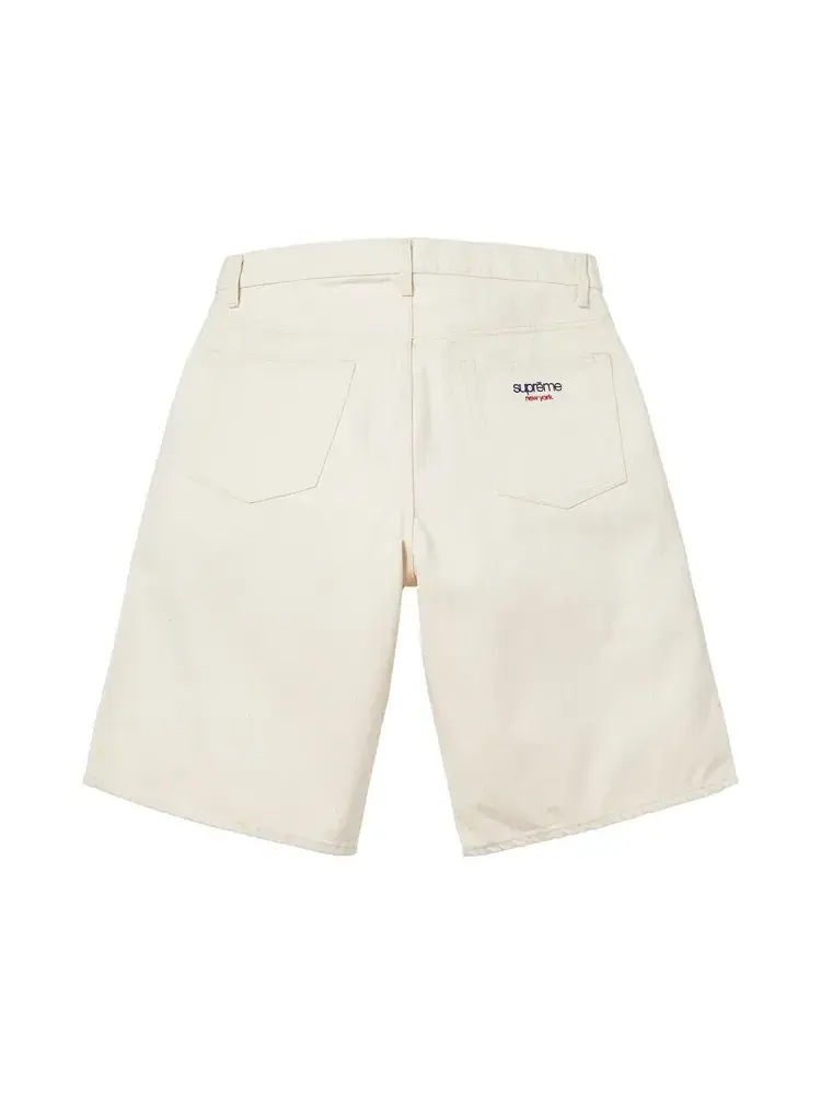 Джинсовые шорты багги Supreme Selvedge — изображение 2 из 2, бежевый
