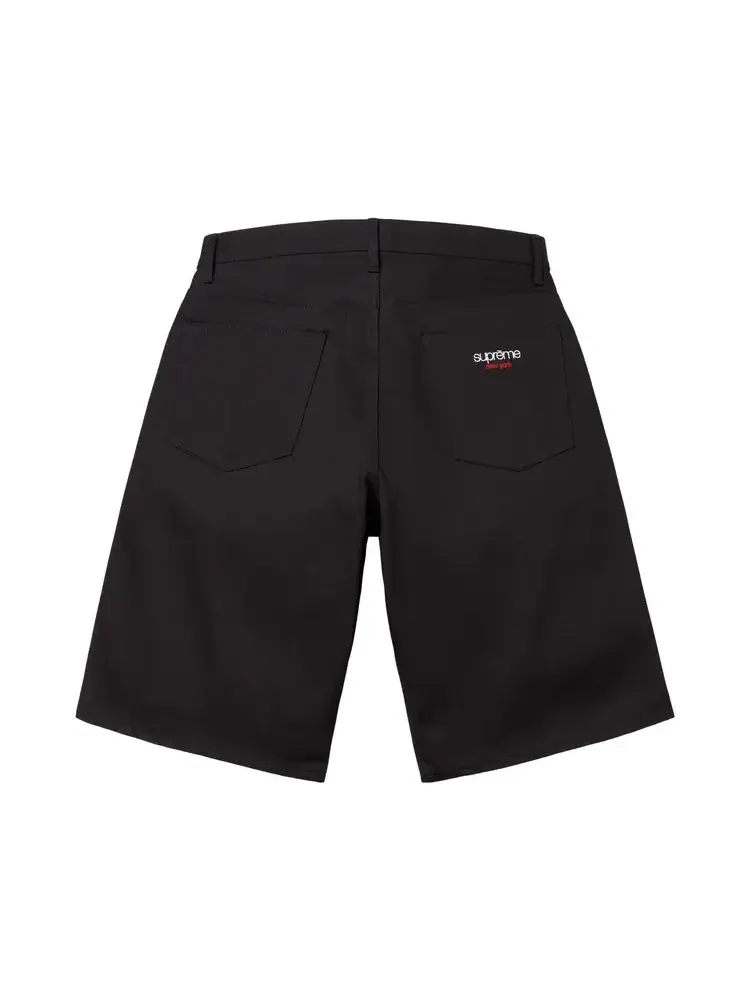 Джинсовые шорты багги Supreme Selvedge — изображение 2 из 2, черный
