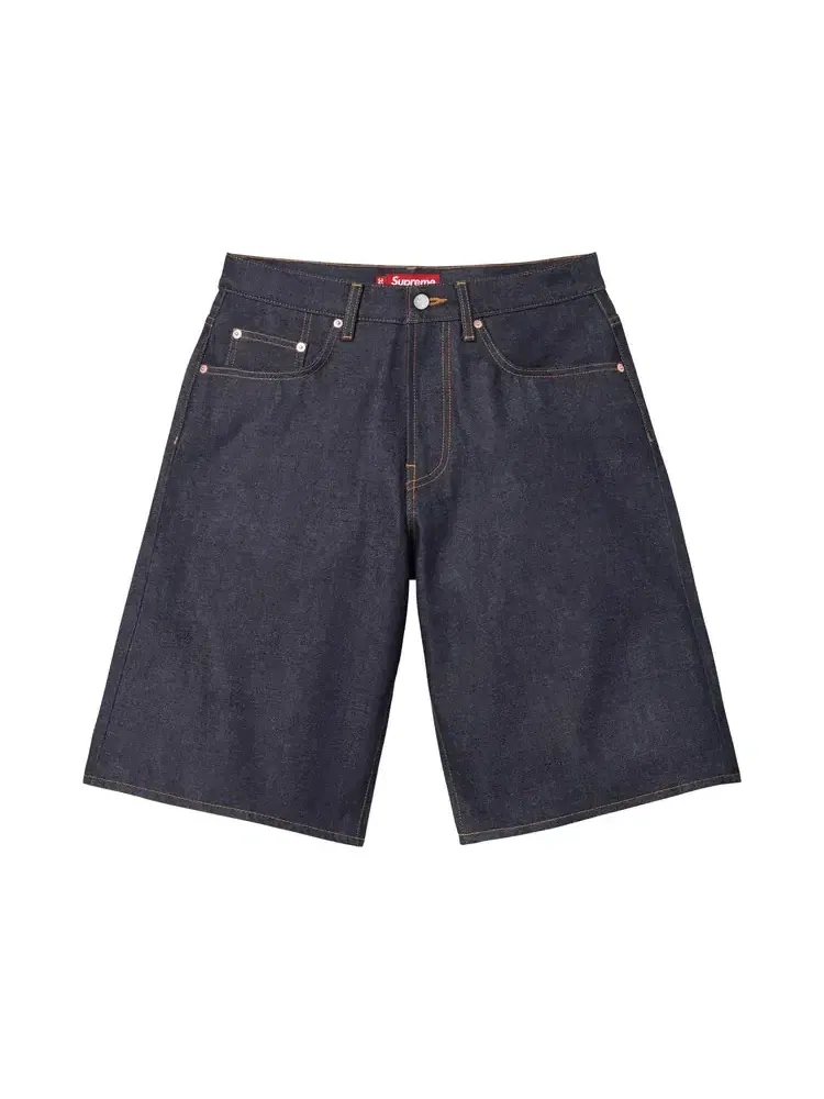 Джинсовые шорты багги Supreme Selvedge — изображение 1 из 2, синий