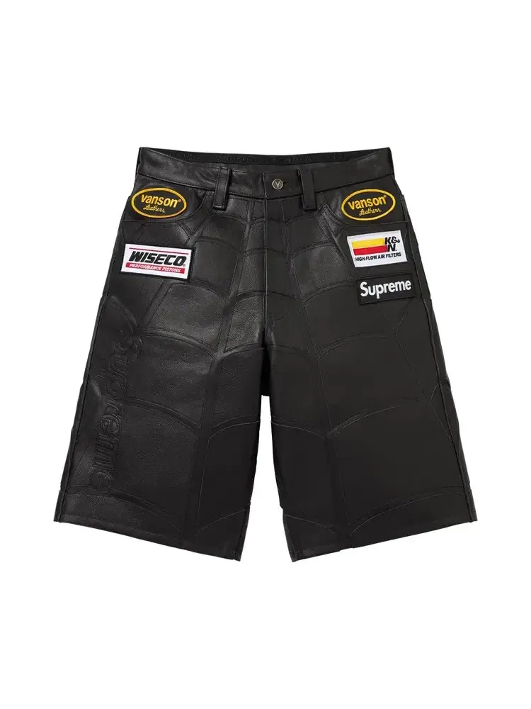 Шорты Supreme x Vanson Leathers Spider-Man Short — изображение 1 из 2, черный