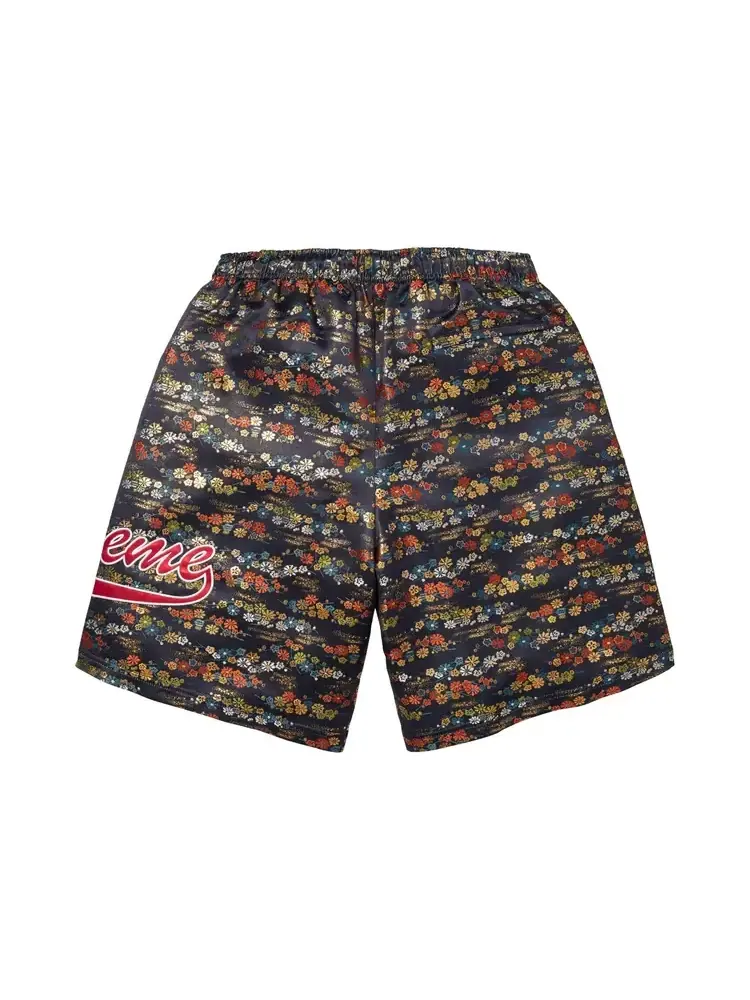 Шорты Supreme Floral Jacquard Short 'Navy' — изображение 2 из 2, синий