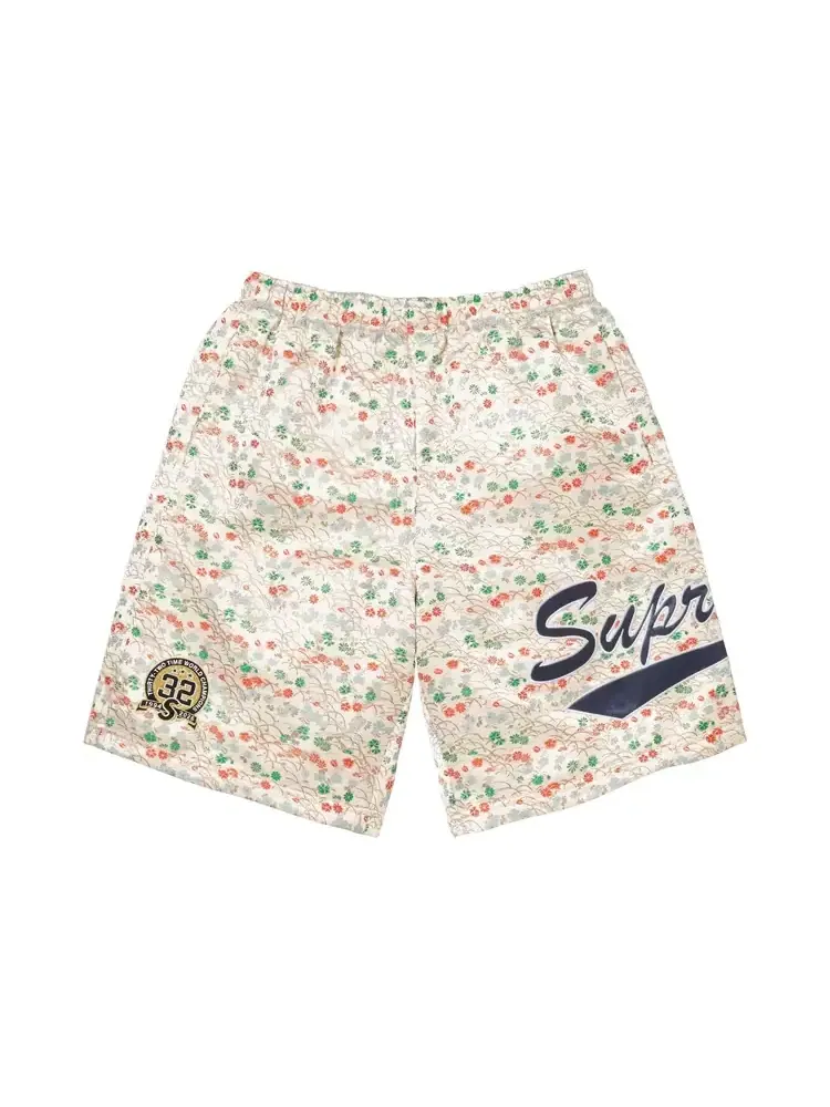 Шорты Supreme Floral Jacquard Short 'White' — изображение 1 из 2, белый