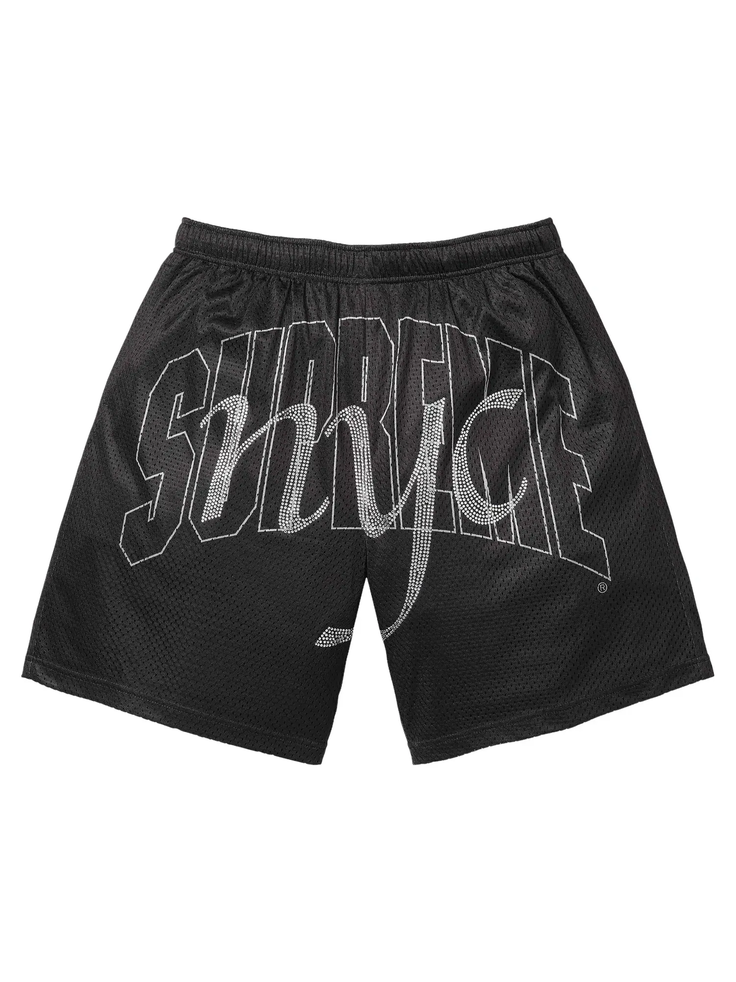 Шорты Supreme Rhinestone Mesh Short — изображение 1 из 2, черный
