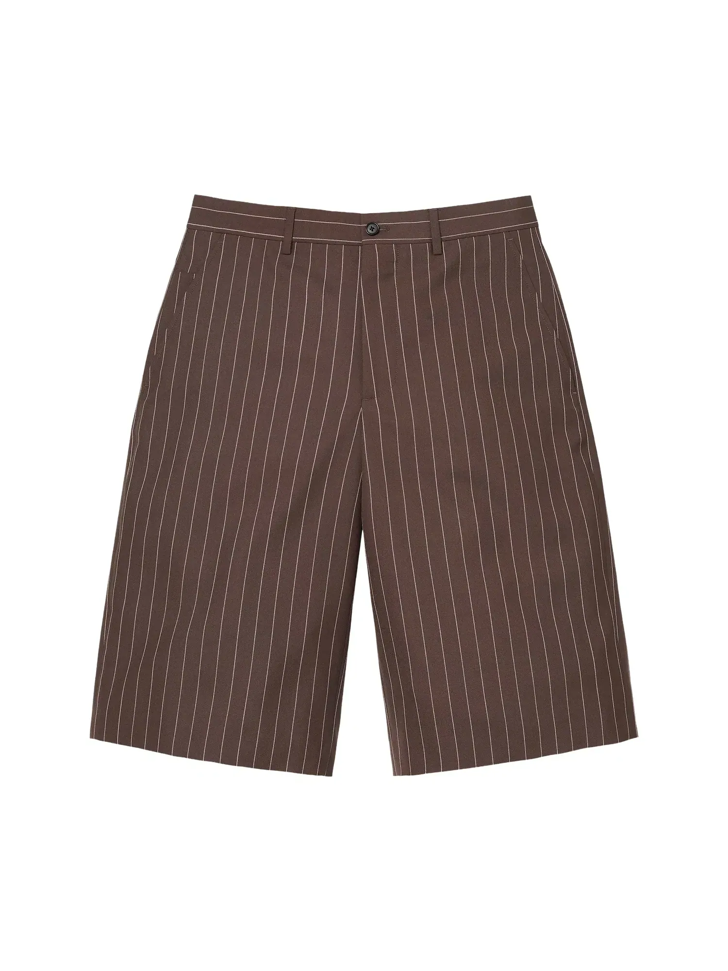 Брюки-шорты Supreme Pinstripe из шерсти — изображение 1 из 2, коричневый