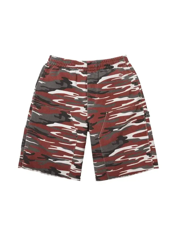 Спортивные шорты Supreme Double Knee Painter Sweatshort — изображение 1 из 2, красный