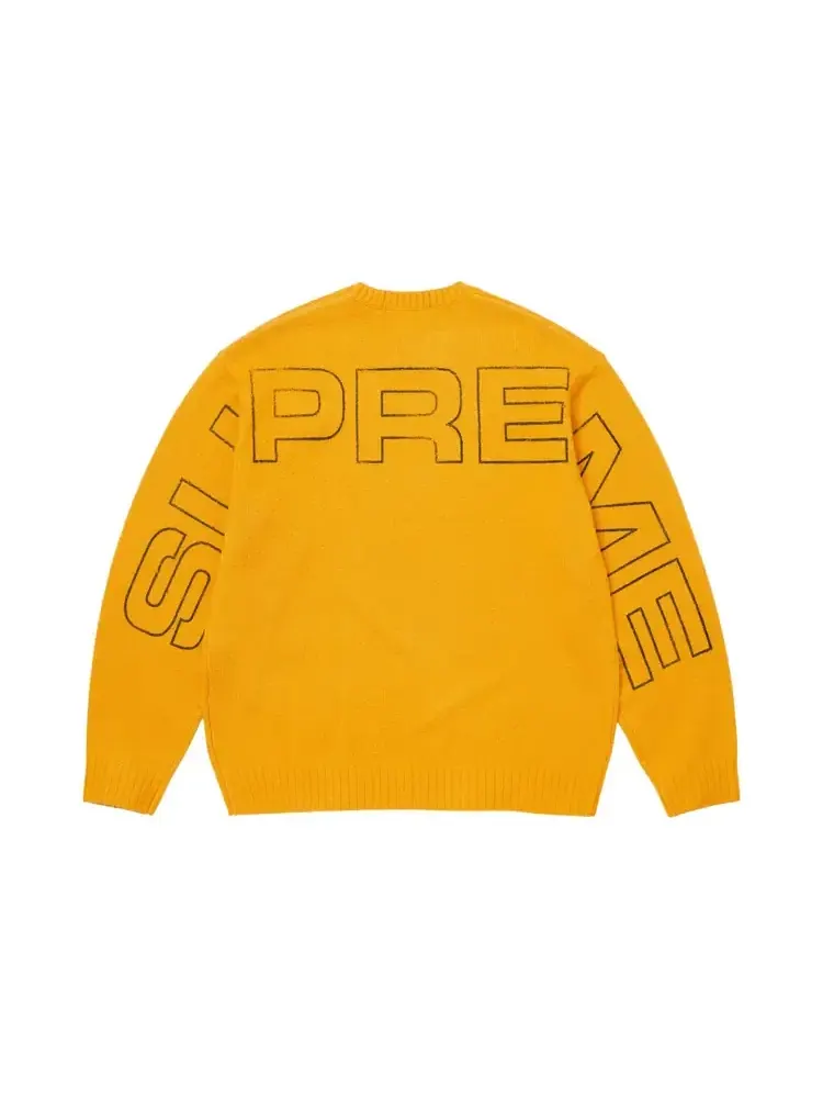 Свитер Supreme Pilled Sweater 'Gold' — изображение 2 из 2, золото