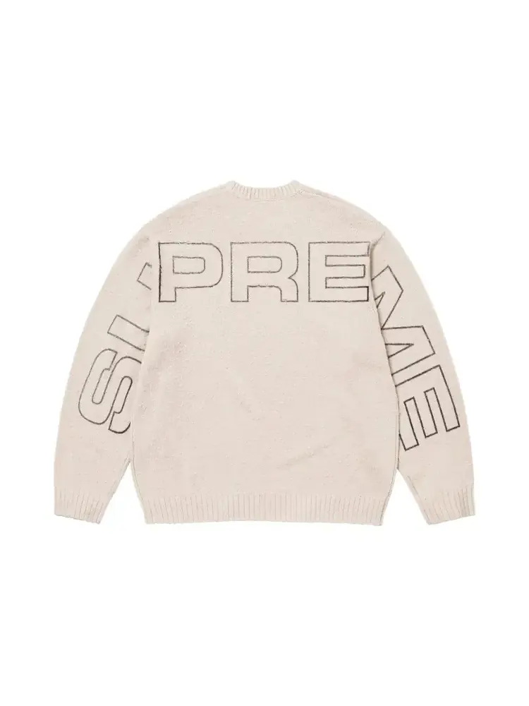 Свитер Supreme с рюшами «Камень» — изображение 2 из 2, серый