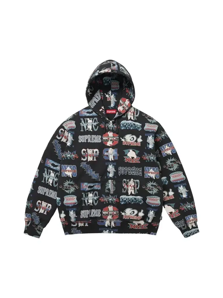 Толстовка на молнии с капюшоном Supreme Flash — изображение 1 из 1, черный