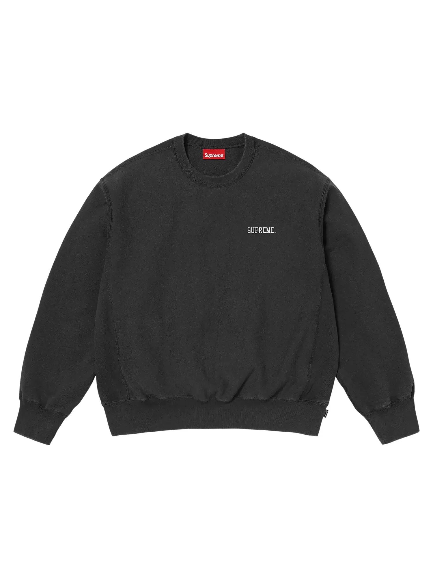 Свитшот Supreme Washed Crewneck — изображение 1 из 2, черный