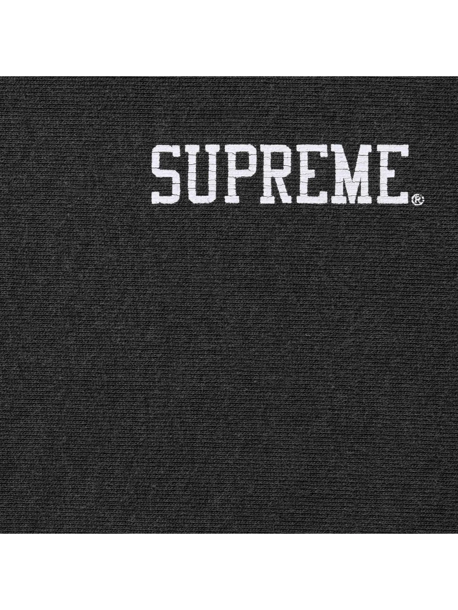 Свитшот Supreme Washed Crewneck — изображение 2 из 2, черный