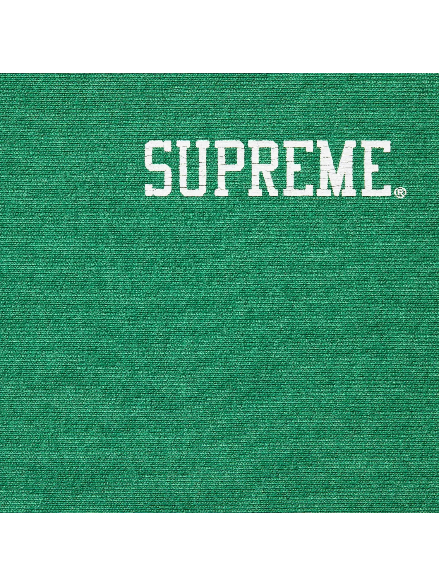 Свитшот Supreme Washed Crewneck — изображение 2 из 2, зеленый