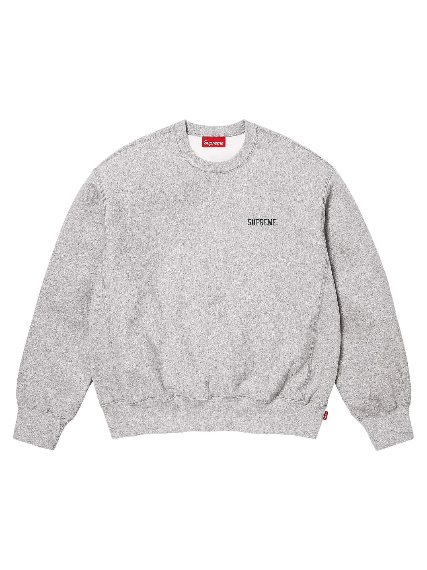 Свитшот Supreme Washed Crewneck — изображение 1 из 2, серый
