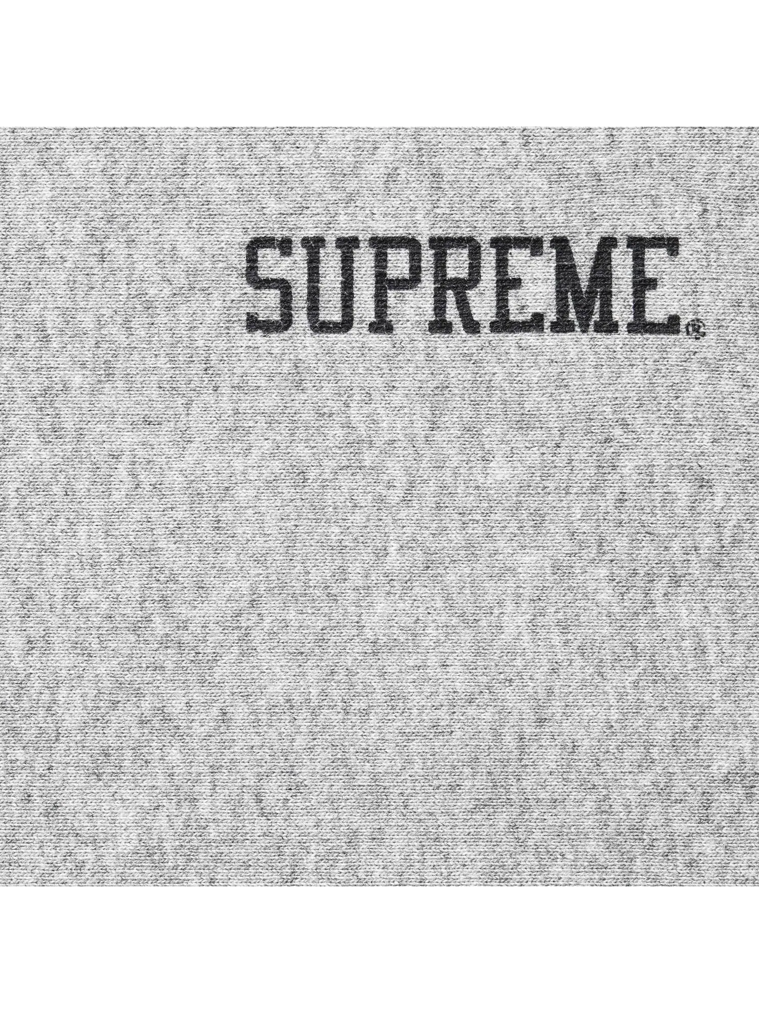 Свитшот Supreme Washed Crewneck — изображение 2 из 2, серый