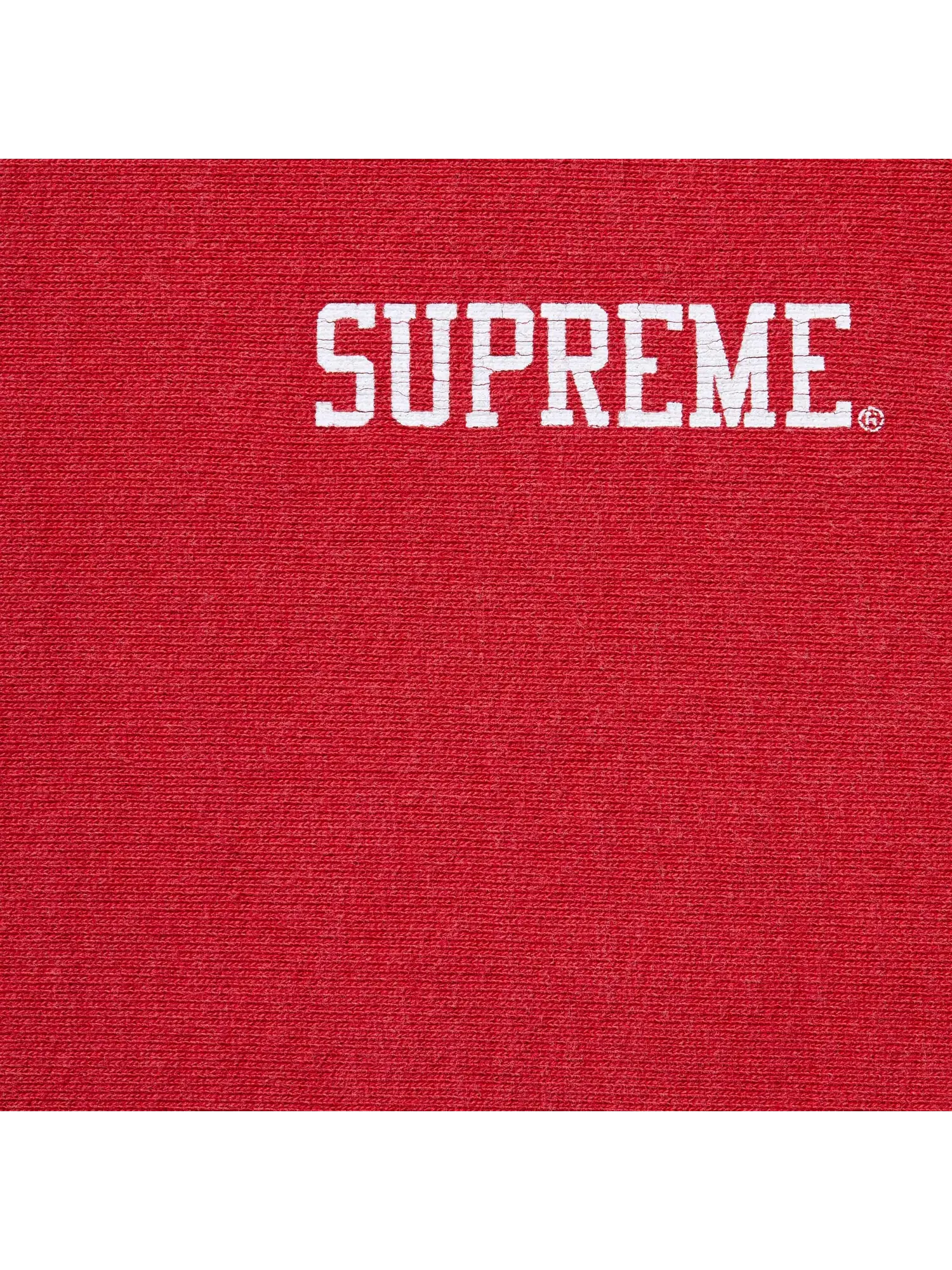 Свитшот Supreme Washed Crewneck — изображение 2 из 2, красный