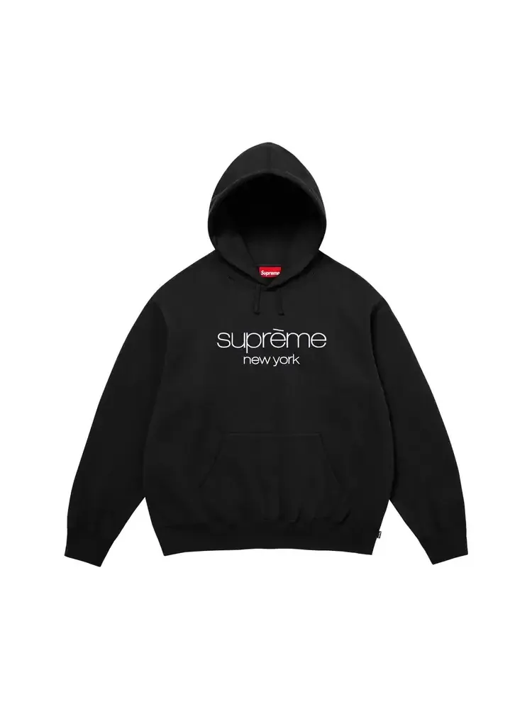 Толстовка Supreme Classic Logo Hooded Sweatshirt — изображение 1 из 1, черный