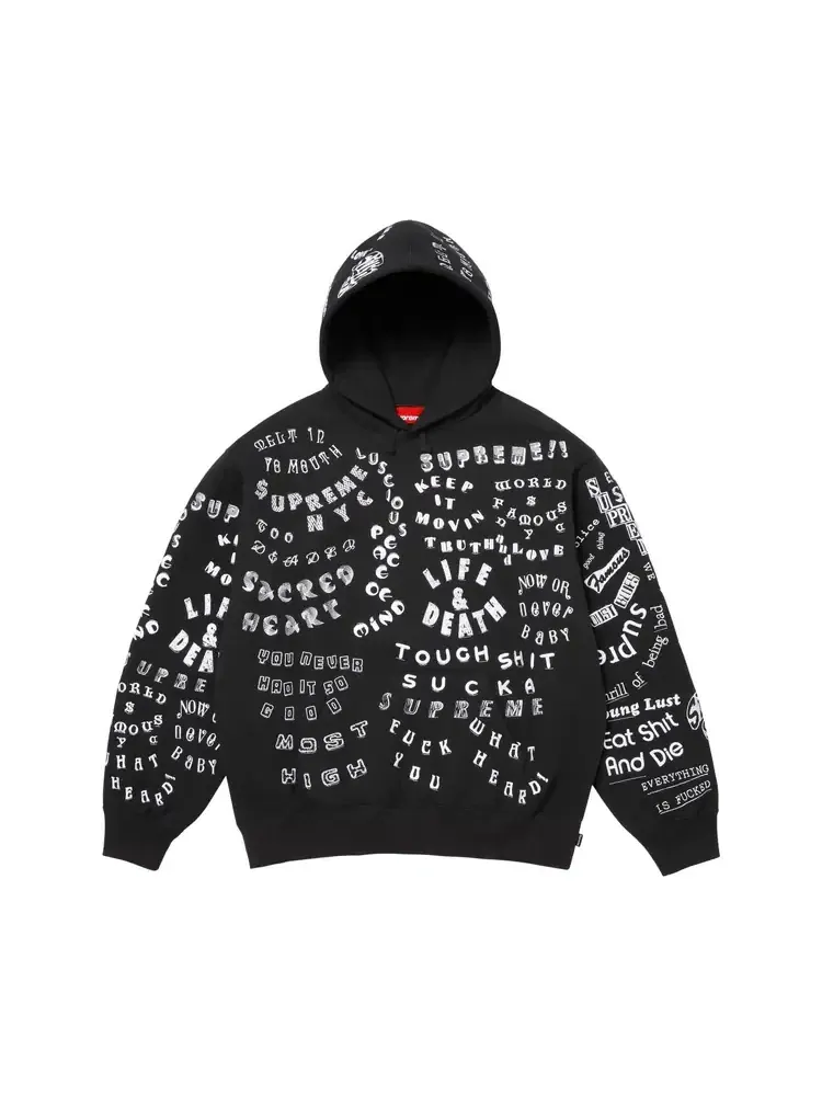 Толстовка Supreme Too Deadly с капюшоном — изображение 1 из 2, черный