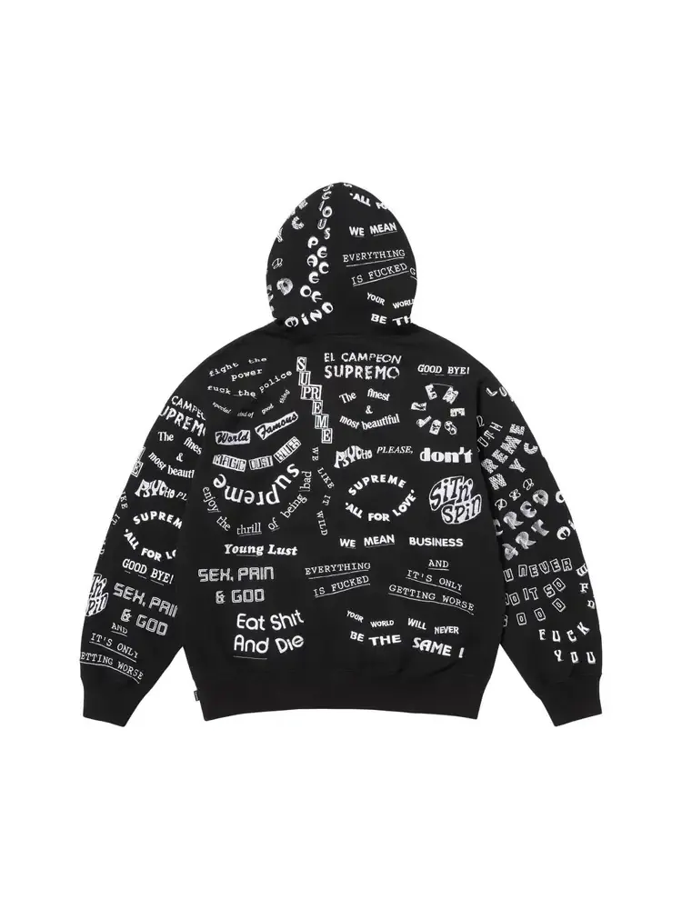 Толстовка Supreme Too Deadly с капюшоном — изображение 2 из 2, черный