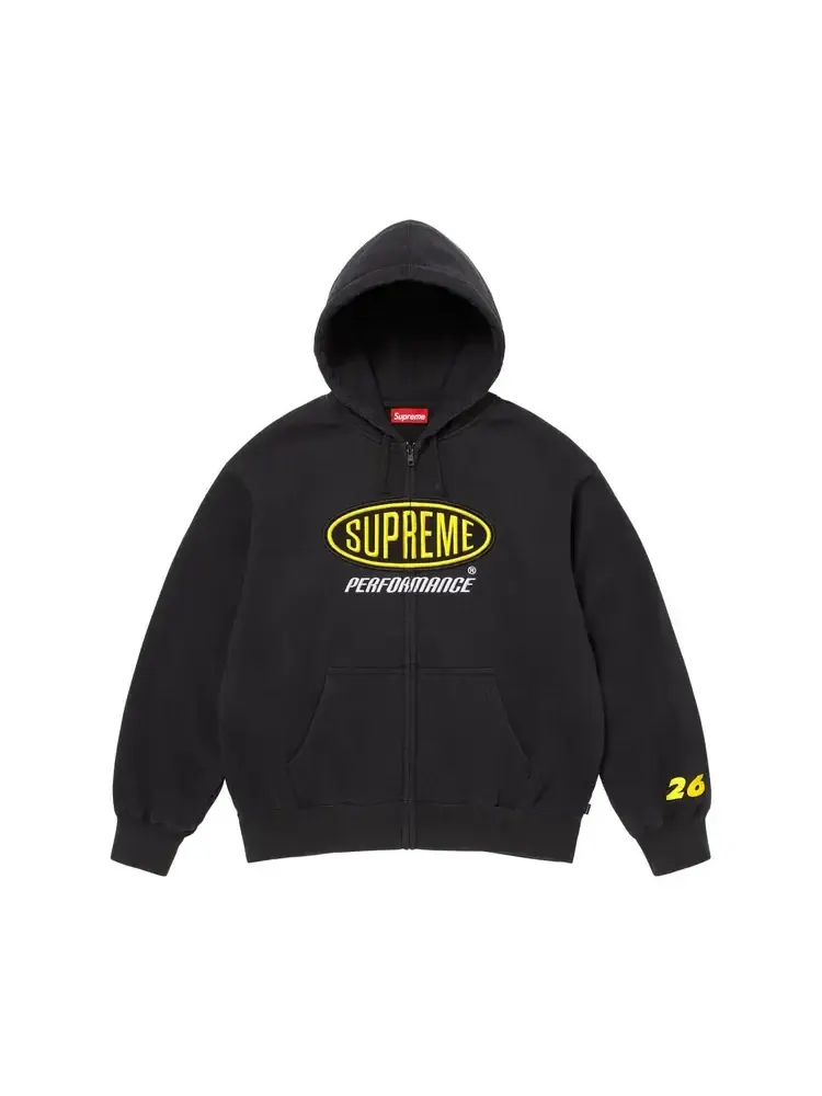 Толстовка с капюшоном на молнии Supreme Performance — изображение 1 из 1, черный