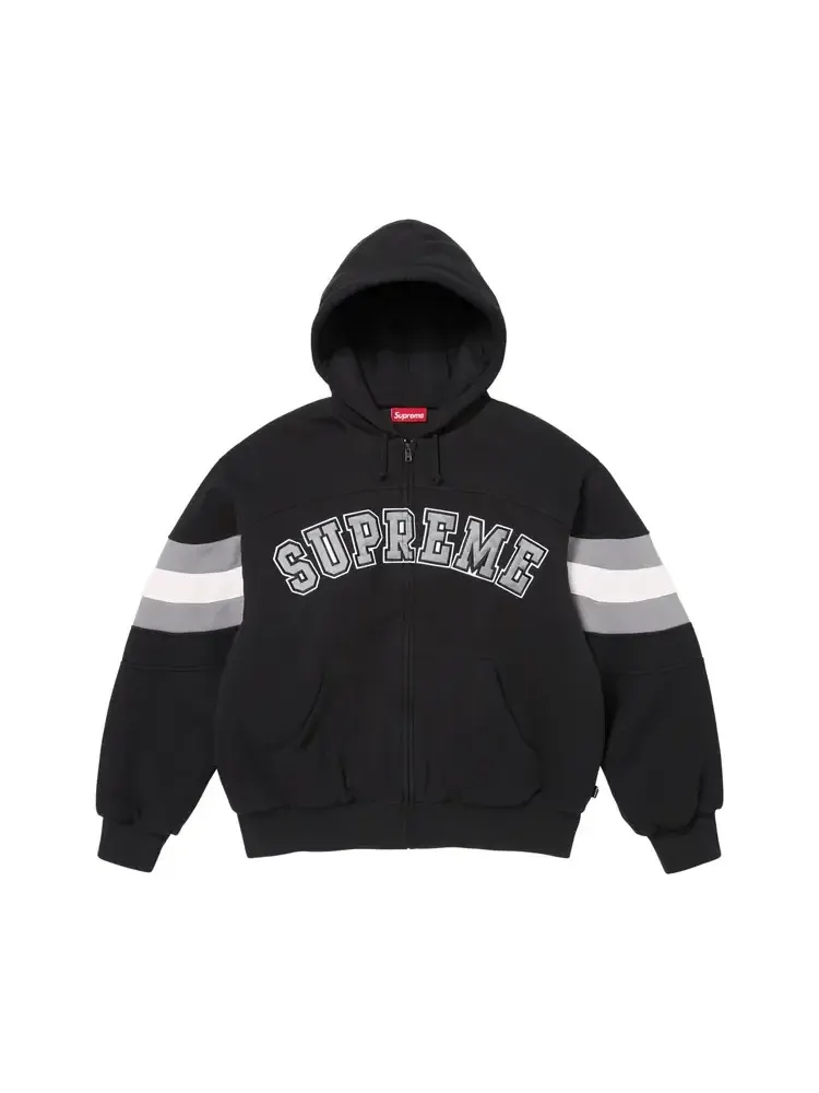 Толстовка Supreme с капюшоном на молнии — изображение 1 из 2, черный