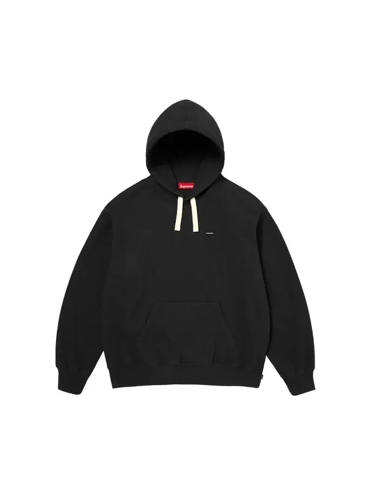 Толстовка Supreme Small Box Drawcord Hooded Sweatshirt 'Black' — изображение 1 из 1, черный