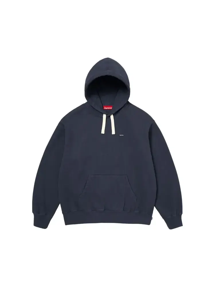 Толстовка Supreme Small Box Drawcord Hooded Sweatshirt 'Navy' — изображение 1 из 1, синий