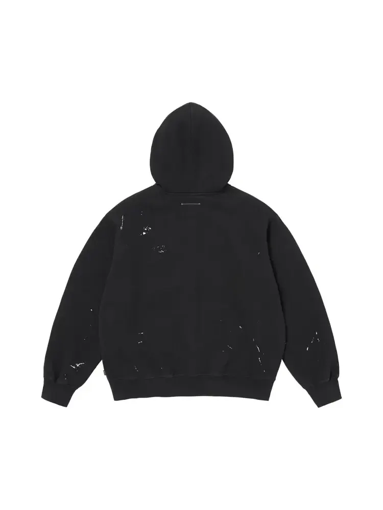 Толстовка Supreme x MM6 Maison Margiela с логотипом в виде коробки и застежкой-молнией — изображение 2 из 2, черный