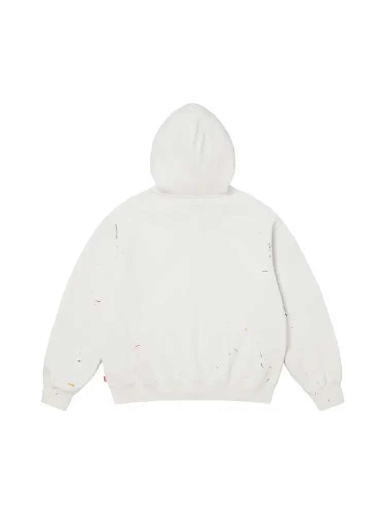 Толстовка Supreme x MM6 Maison Margiela с логотипом в виде коробки и застежкой-молнией — изображение 2 из 2, белый