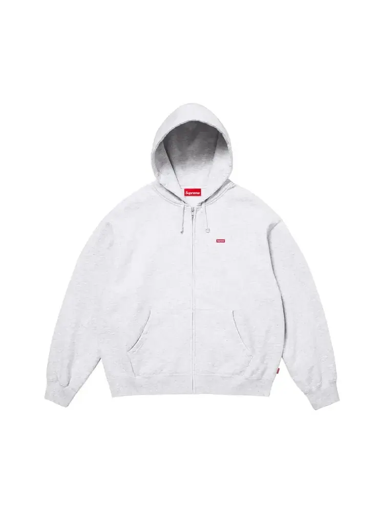 Толстовка на молнии с капюшоном Supreme Small Box — изображение 1 из 1, серый