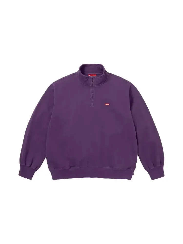 Пуловер Supreme Small Box Half Zip — изображение 1 из 1, фиолетовый