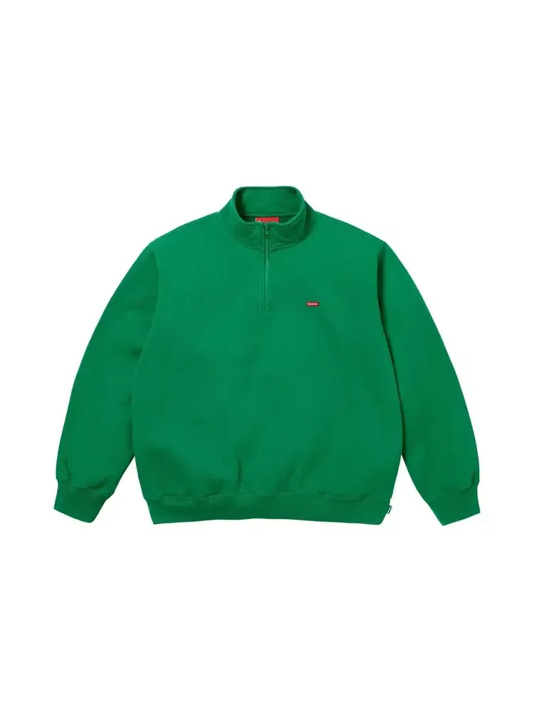 Пуловер Supreme Small Box Half Zip — изображение 1 из 1, зеленый