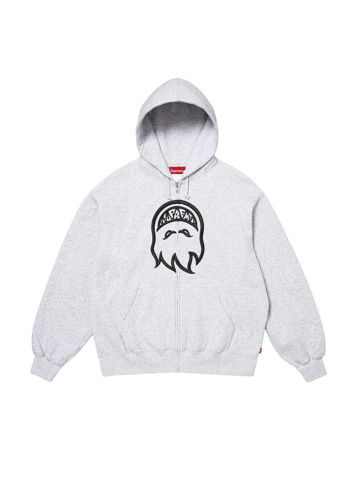 Толстовка Supreme x Spitfire на молнии с капюшоном — изображение 1 из 2, серый