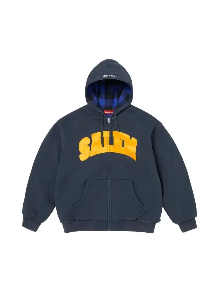 Толстовка на молнии с капюшоном Supreme x Salem — изображение 1 из 1, синий