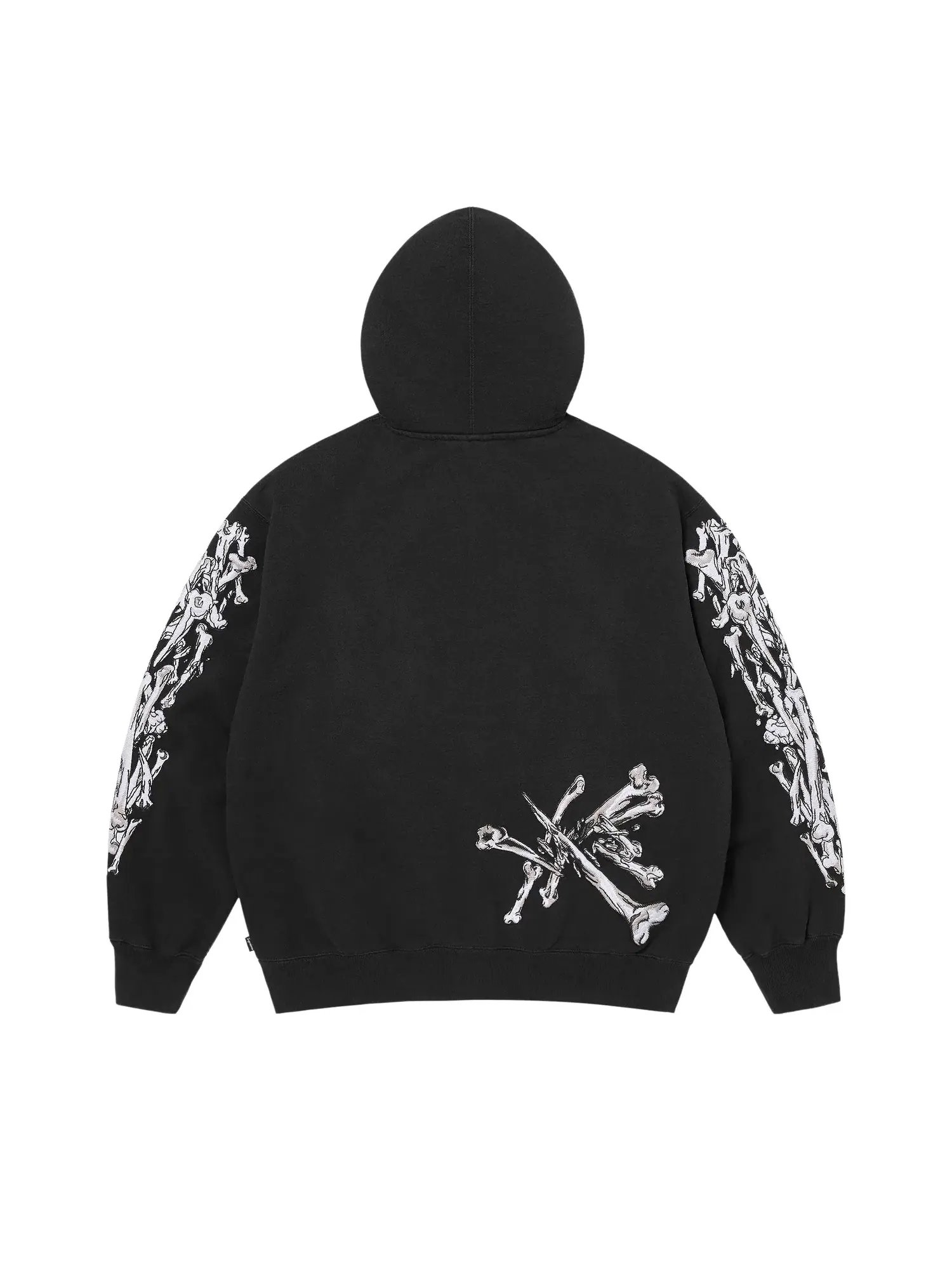 Толстовка Supreme Monster Jam Grave Digger Bones на молнии с капюшоном — изображение 2 из 2, черный