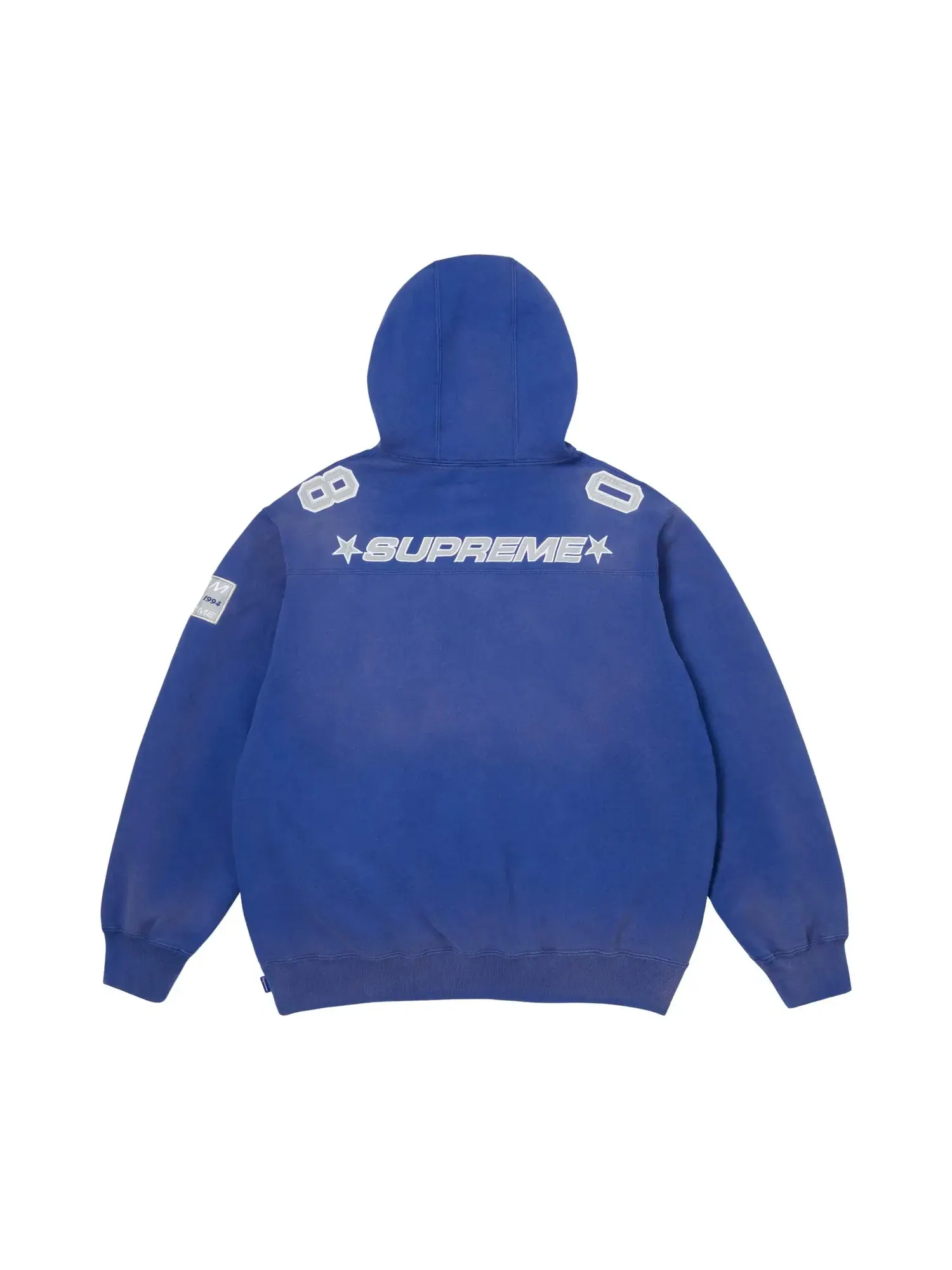 Толстовка Supreme Jersey Hooded Sweatshirt — изображение 2 из 2, королевский