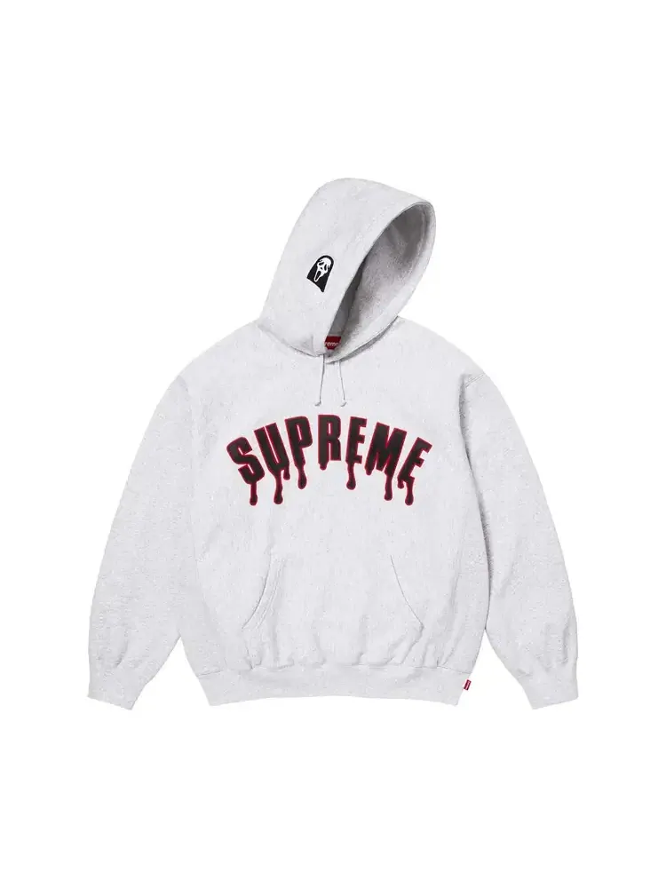 Толстовка с капюшоном Supreme Ghostface Arc — изображение 1 из 1, серый