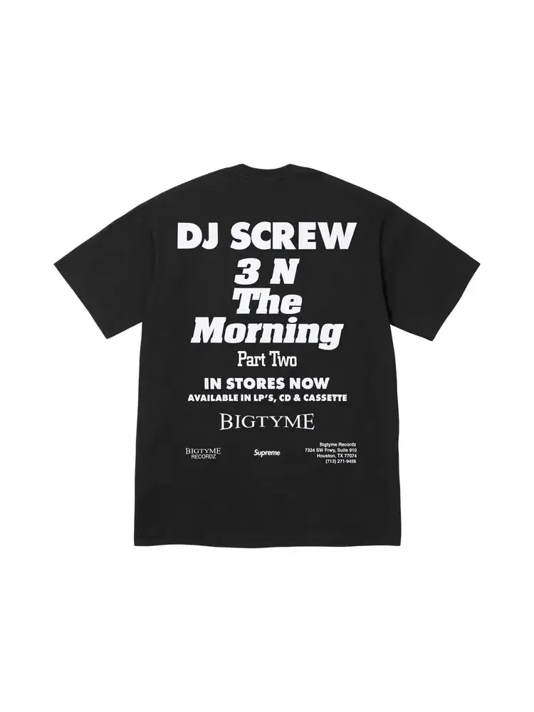 Футболка Supreme x Dj Screw Suc Tee — изображение 2 из 2, черный