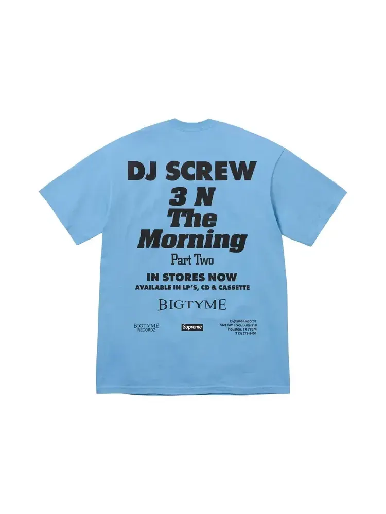 Футболка Supreme x Dj Screw Suc Tee — изображение 2 из 2, синий